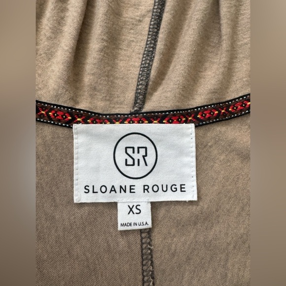 SLOANE ROUGE Women's Tan Hooded Top 🍂 - Picture 7 of 11